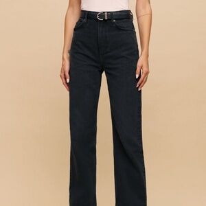 Reformation Black Flare & Wide Leg Jeans